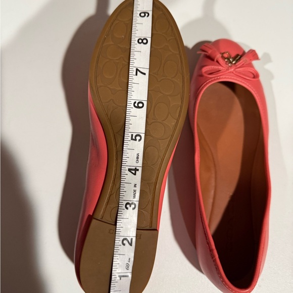COACH Benni Woman’s Coral Ballet Flat with Tassel  Sz 7 - Picture 11 of 11